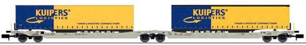 REE Modeles NW-181 - Twin car Sdggmrs AAE Cargo AG + 2 trailers KUIJPERS Logistic – Era V-VI